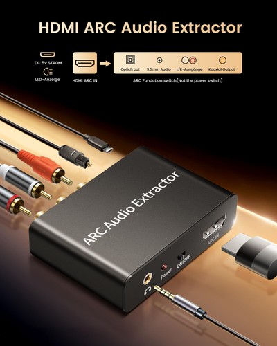 Hdmi arc audio extractor - audio,