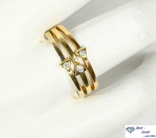 Massiver ring 750 - massiver, rot-