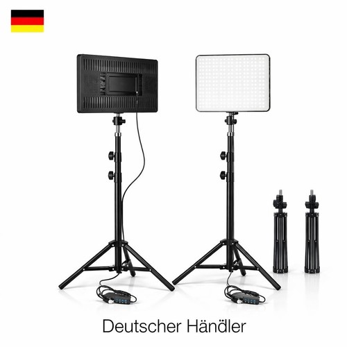 Led videoleuchte 2er set - led,