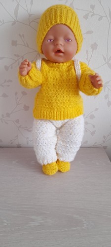 Handgestrickte puppenkleidung - handgestrickte,