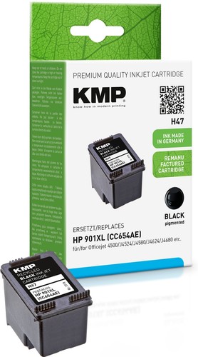 Kmp h47 schwarz tintenpatrone - schwarz,