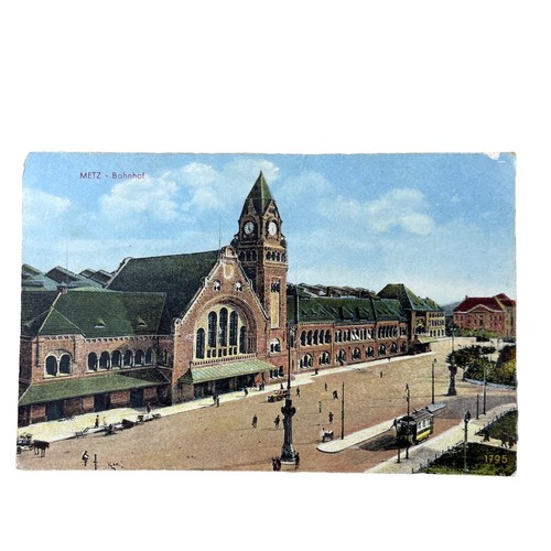 Ansichtskarte metz bahnhof - metz,