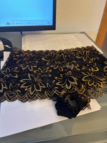 Spitzenslip mit hoher - , taille