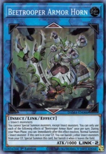 Yugioh beetrooper armor horn - yugioh,