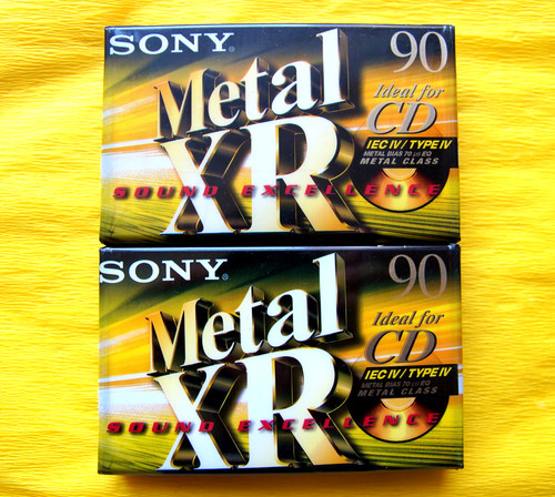 Sony metal 90 cassette - 2x, metal-xr