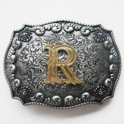 Western buckle buchstabe r - western-,