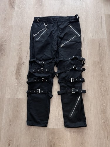 Schwarze herren punk hose - schwarze,
