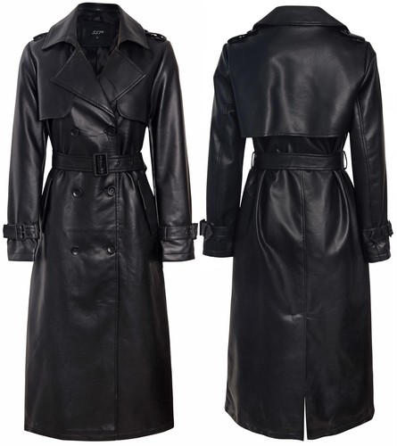 Maxi trenchcoat damen schwarz - damen,