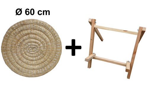 Runde strohzielscheibe 60 - runde, Ø