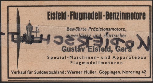 Gera werbung 1941 - gera,, gustav