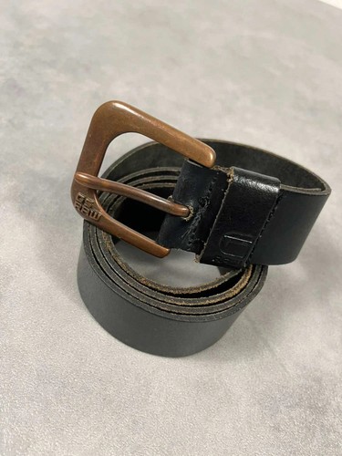 Ledergürtel schwarz vintage - ledergürtel,