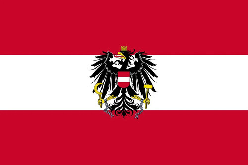 österreich mit adler fahnen - mit,