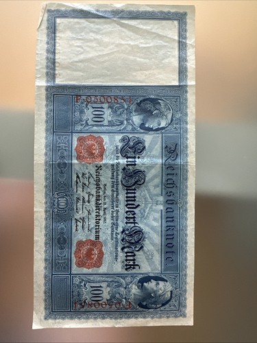 100 mark reichsbanknote - mark, 21