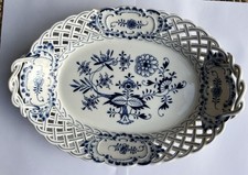Meissner Porzellanmalerei, Schale Mit Blauem Blumenmotiv