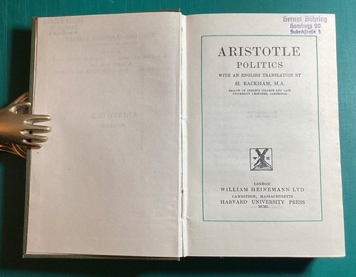 Aristotle politics rackham - aristotle,