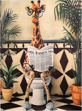 2PCS Komischer Giraffe