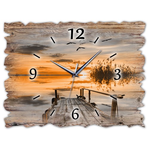Holz wanduhr leise lautlos - leise,