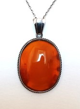 Anhänger Bernstein Silber