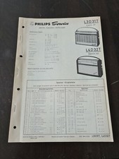 Original Service Manual Philips L3D31T Evette 331 L4D32T Babette 432
