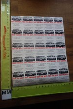 Alter Aufkleber Autohaus Werkstatt Auto Marke BMW 3er Reihe Test 1992 (1 Bogen)