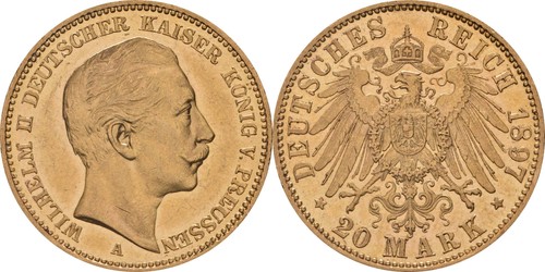 Preußen mark 1897 252 - mark, j.