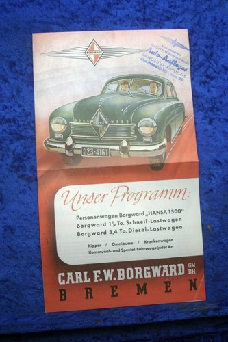 Borgward lastwagen hansa 1500 - borgward,
