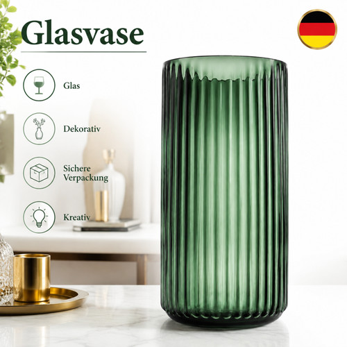 Grün blumenvase glasvase - blumenvase,