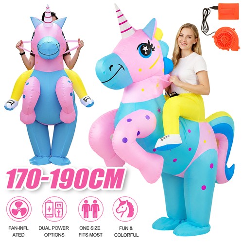 Aufblasbares einhorn kostüm - aufblasbares,