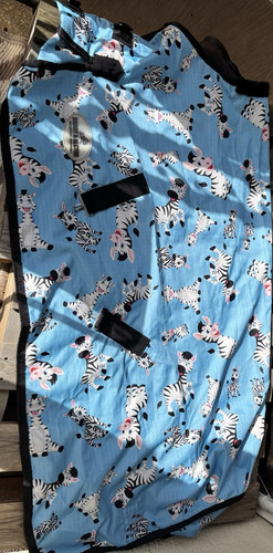 Pony regendecke blau mit - pony,