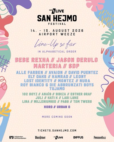 San hejmo festival line - festival, line-up