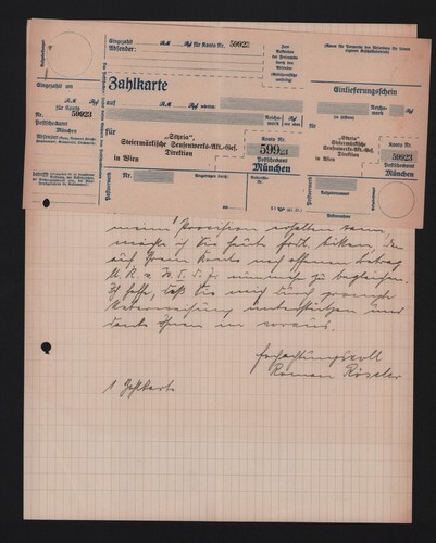 Möbisburg brief 1933 roman - brief, 1933,