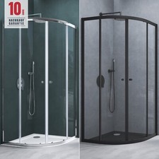 Duschkabine Viertelkreis 90x90 80x80 Duschabtrennung 100x100 ESG mit NANO R32