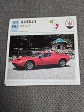 Maserati Merak SS - Geschichte