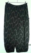 AKH FASHION WOLL BALLONHOSE ÜBERGRÖSSE SCHWARZ-GRAU NEUWERTIG