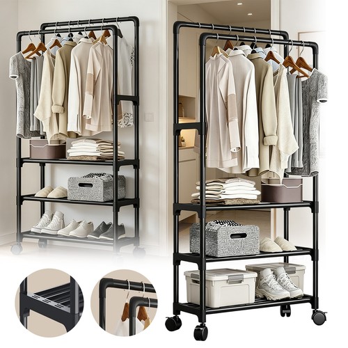 Kleiderständer rollgarderobe - kleiderständer,