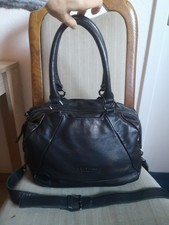 Liebeskind Berlin schwarze Leder Tasche Handtasche +Schultergurt  TOP ZUSTAND 