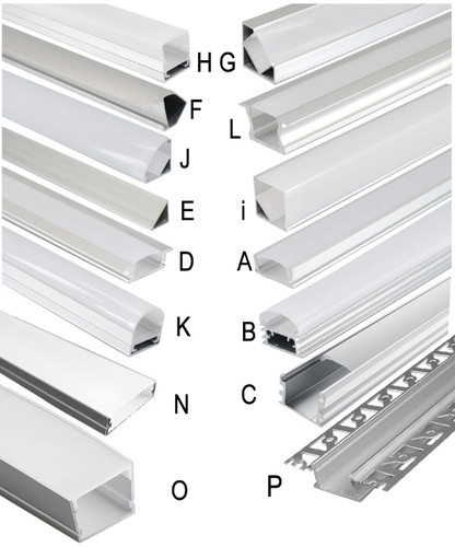 Led aluprofil aluminium - 1m,