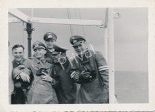 Foto WK2 Wehrmacht Kompanie 35 Überfahrt nach Helgoland Soldaten M1.84