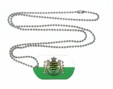 Erkennungsmarke Flagge Fahne Königreich Sachsen Dog Tag 30 x 50 mm