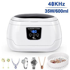 600ml Digital Ultraschallreiniger Reinigungsgerät Brillen Schmuck Reiniger Timer