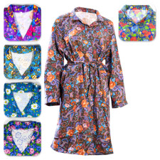 Damen Hausmantel Hauskleid