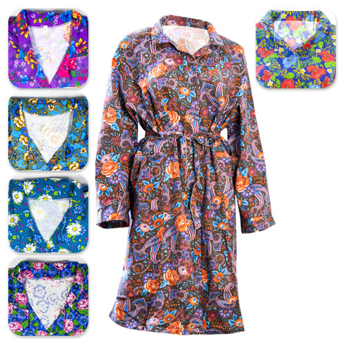 Damen hausmantel hauskleid - damen,