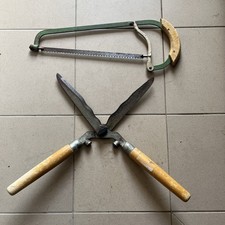 VINTAGE: Set Bügelsäge Säg Heckenschere Handschere Schere Hecke Handheckenschere