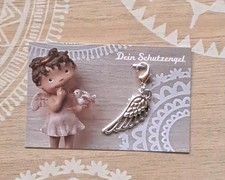 Schutzengel Flügel Glücksbringer Gastgeschenk  Schlüsselanhänger  Engel Karte