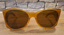 Retro Sonnenbrille Rockabillie 50er Jahre   Kunststoff braun-transparent 
