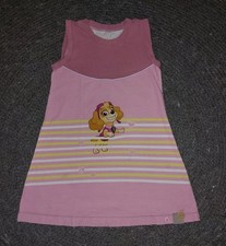 süßes Paw Patrol handmade Jersey Kleid Skye, Gr. 116-122, rosa, Hängerchen 