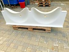 Waschtisch Waschbecken Doppelwaschbecken weiß zur Wandmontage 180cm lang