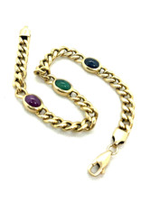 Panzerarmband mit saphir - panzerarmband, saphir-