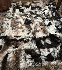 Toscaner Lammfell Decke farbig