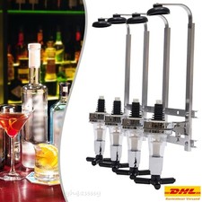 4 Fach Barbutler Getränkespender Bar-Set Flaschenhalter Zapfanlage Halterung